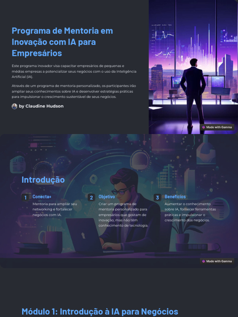 Mentoria em IA para Empresários PME | PDF | Inteligência artificial ...