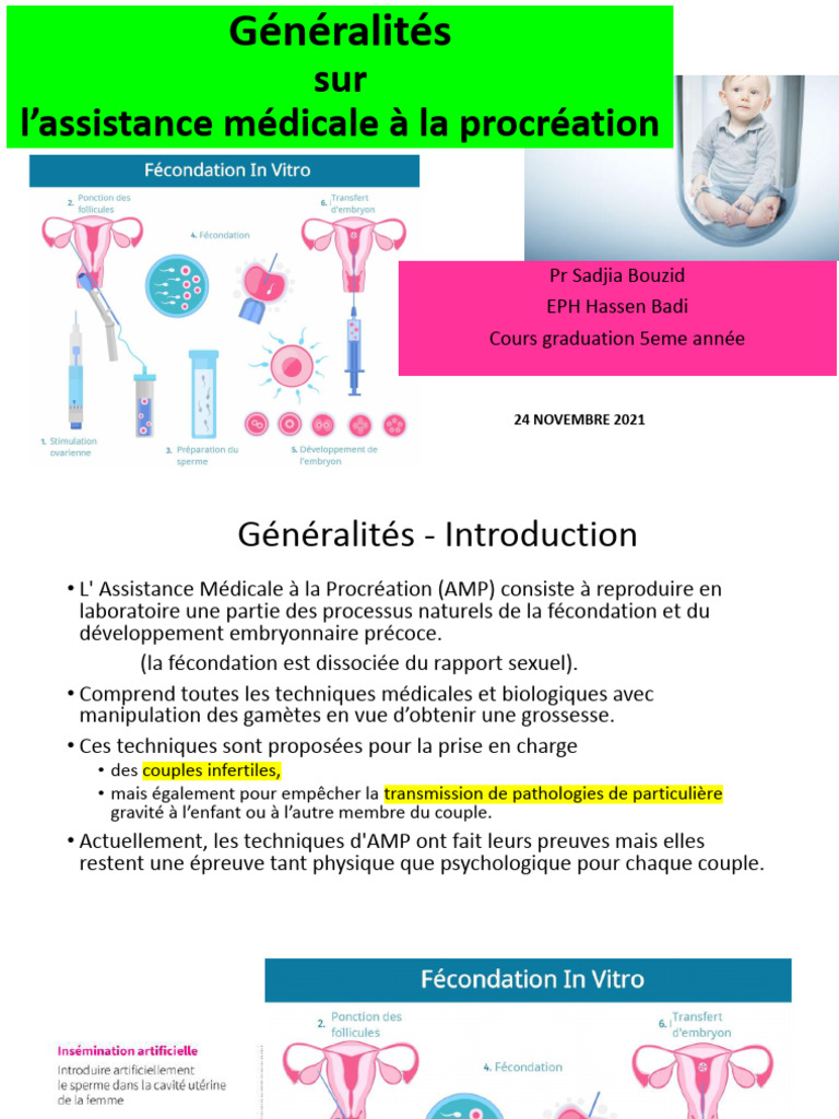Introduction à l'Assistance Médicale à la Procréation | PDF ...