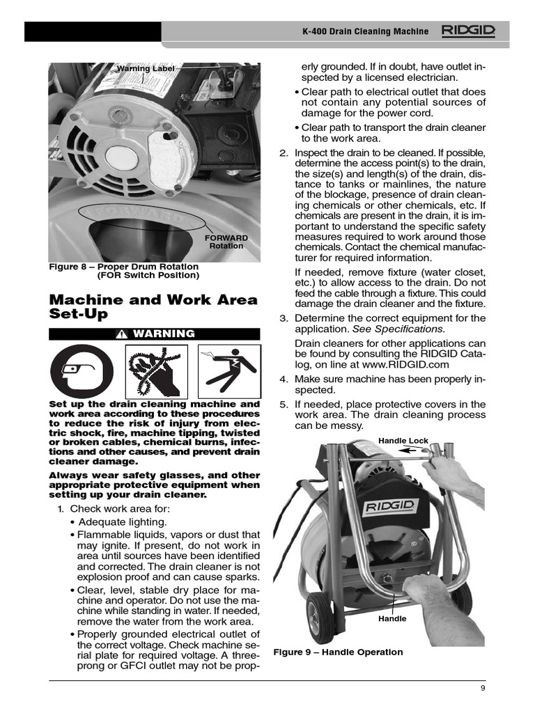 Machine and Work Area Set-Up: Warning Label | PDF | Screw | Waste