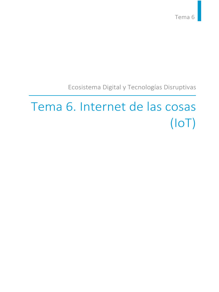 Introducción al IoT y sus Aplicaciones | PDF | Internet de las Cosas ...