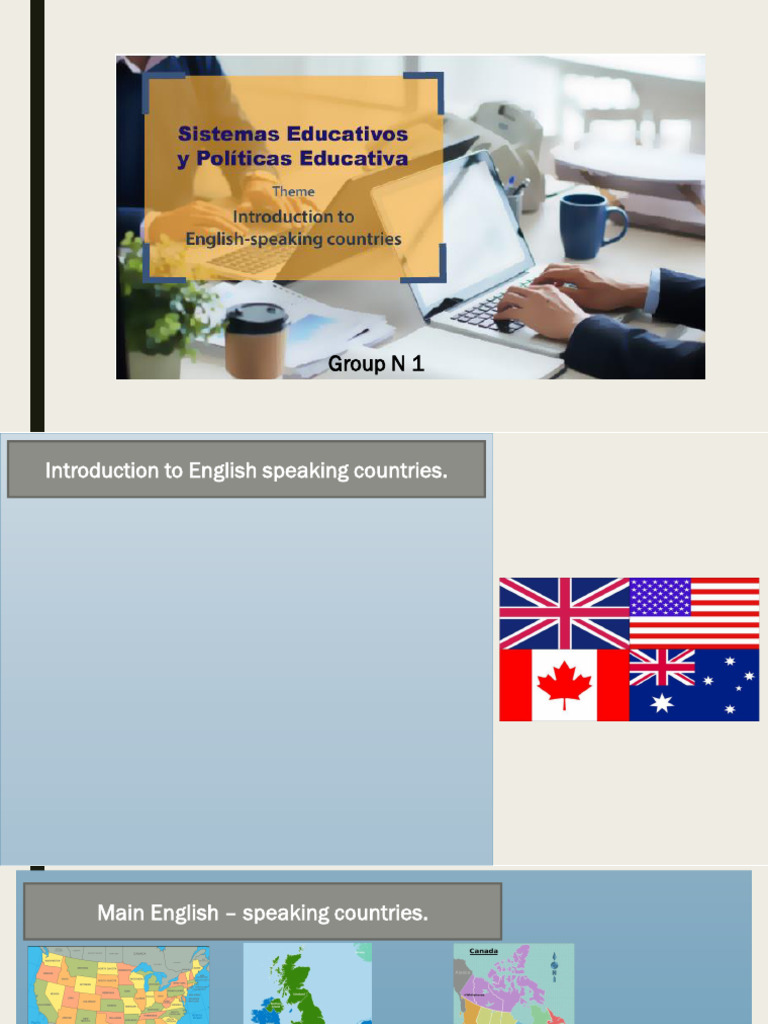 English Speaking Countries Origins of English | PDF | Teachers | Learning