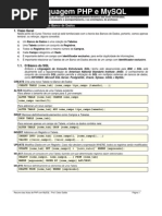 Comandos e Funções PHP e MySQL