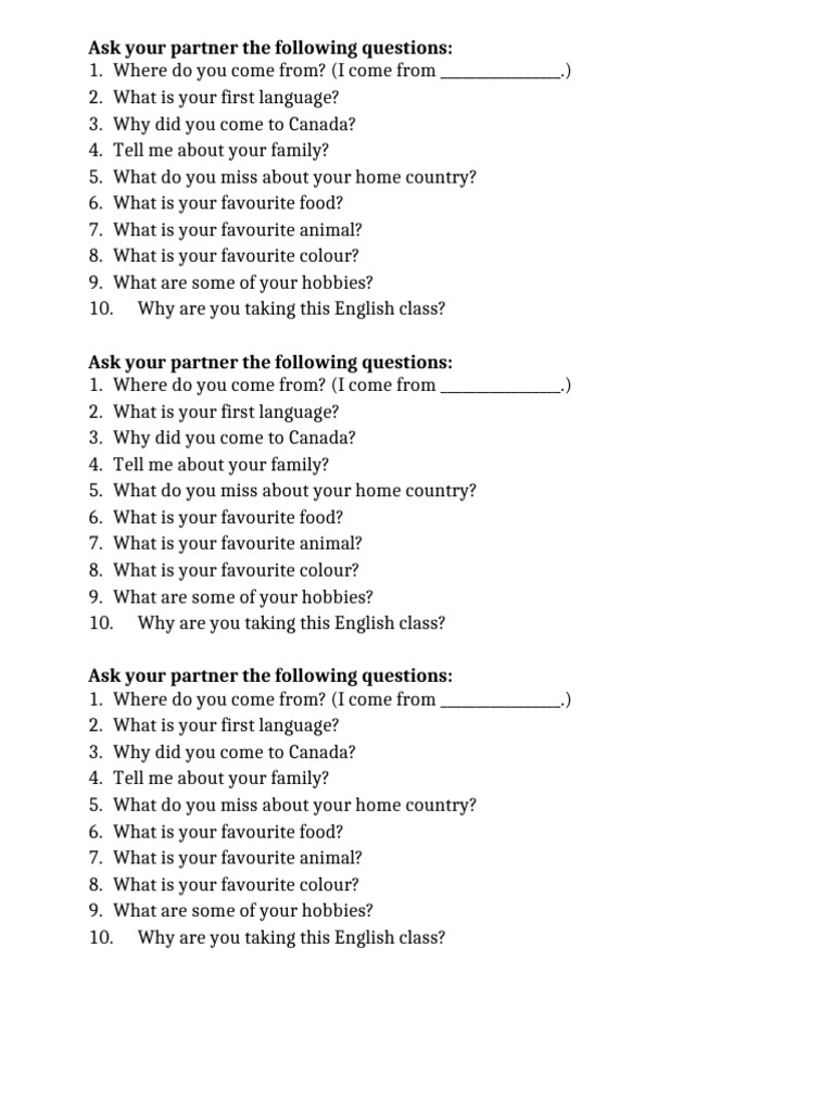 VEFE III Week 1 1 Doc Classmate Intro Questions NEW 1 | PDF | Foreign ...