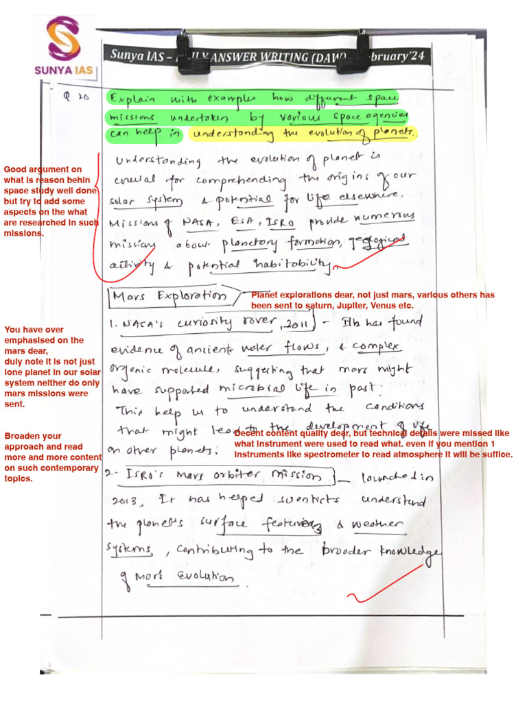 Sample Evaluated Copy 2 | PDF | Planets | Outer Space