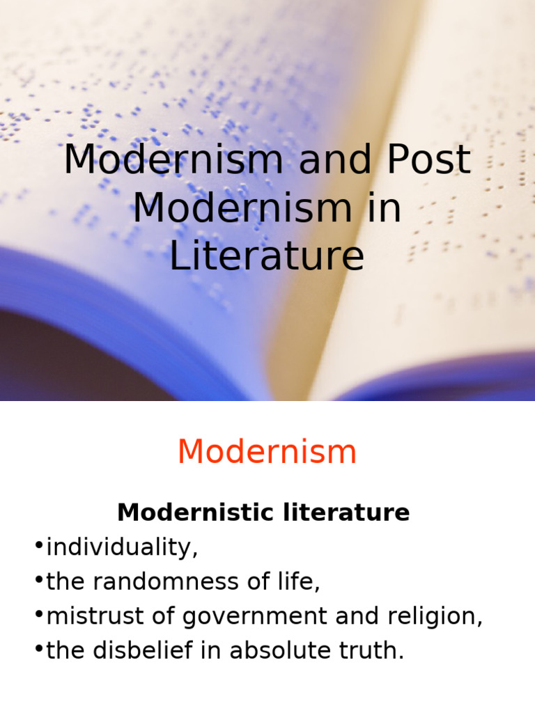 Modernism vs Postmodernism in Literature | PDF | Postmodernism | Jean ...
