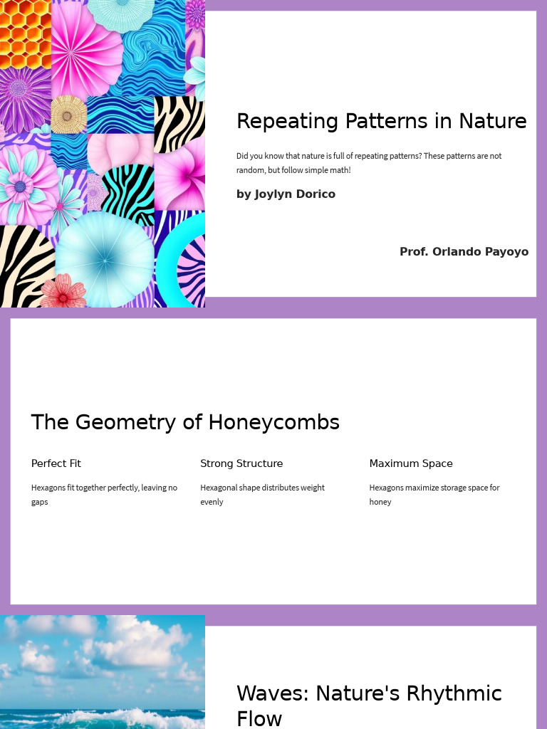 Repeating Patterns in Nature | PDF | Science & Mathematics | General ...