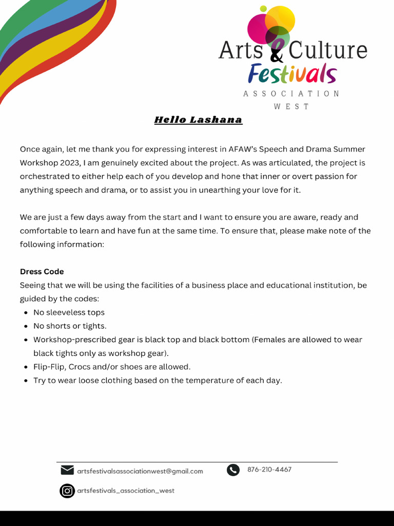 Arts & Culture Festival | PDF