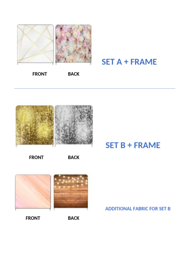 Fabric Set and Frame Overview | PDF