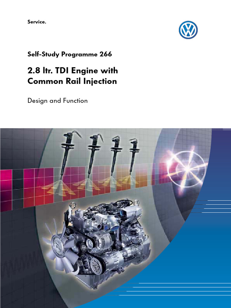 2.8L TDI Engine With Common Rail Injection | PDF | Fuel Injection | Pump
