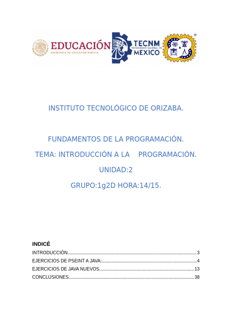 Introducción a la Programación en Java | PDF | Programación de ...