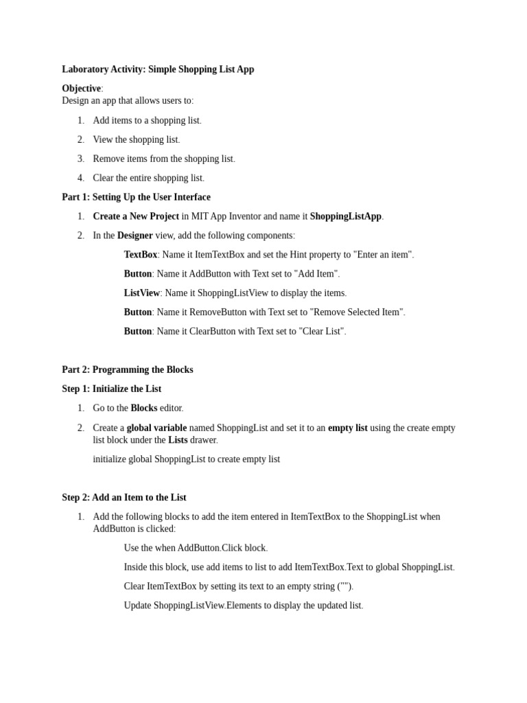 Make List App Online