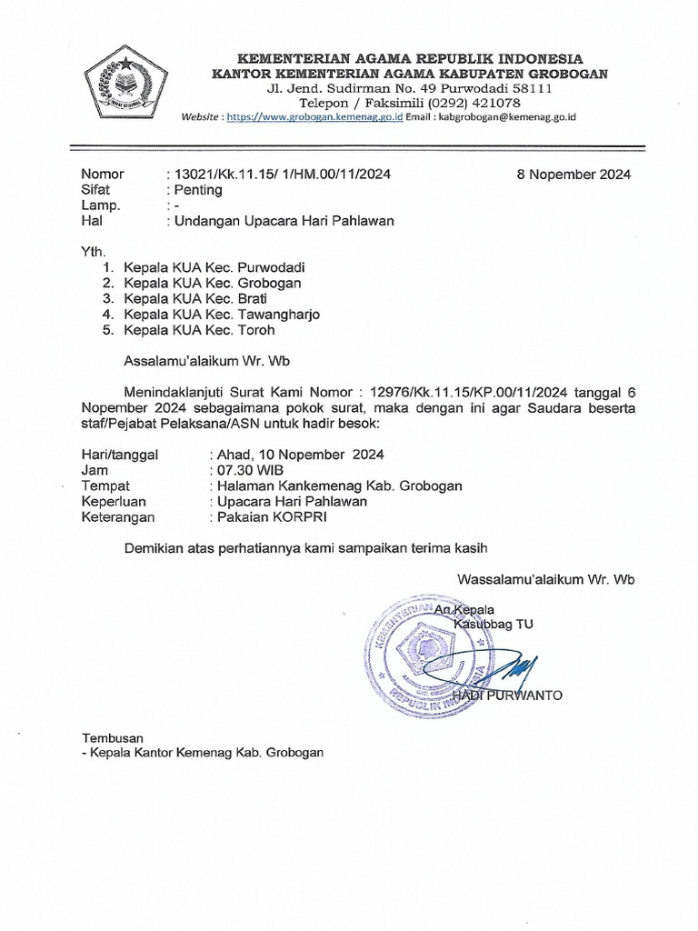 Undangan KUA | PDF