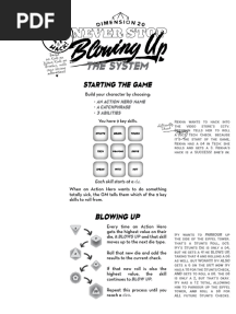 Never Stop Blowing Up Game System - Printer Friendly
