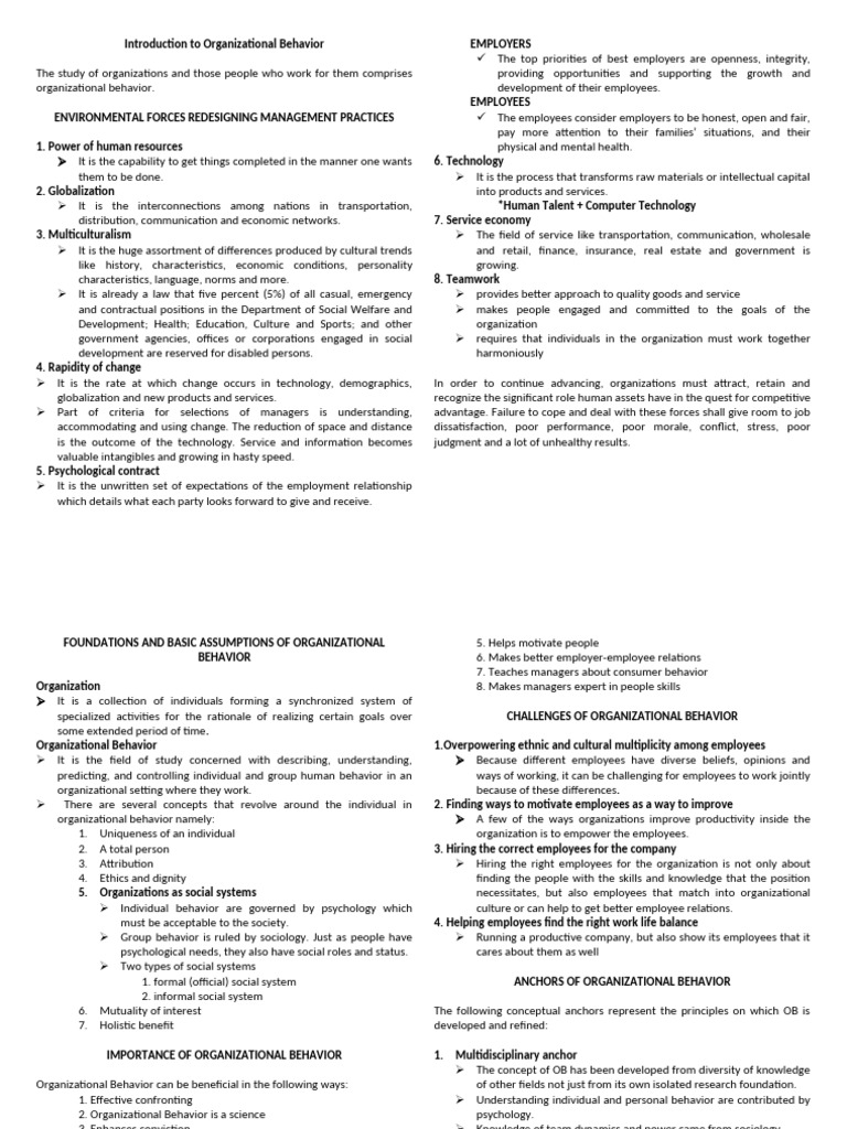 Understanding Organizational Behavior | PDF | System | Organizational ...
