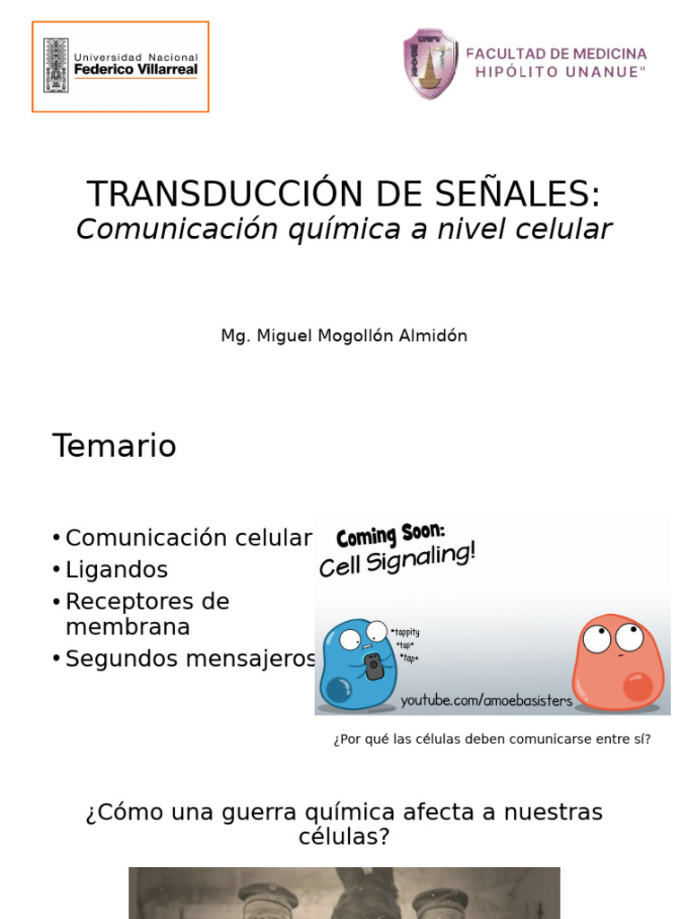 Comunicación Celular y Señales Químicas | PDF | Transducción de señales ...