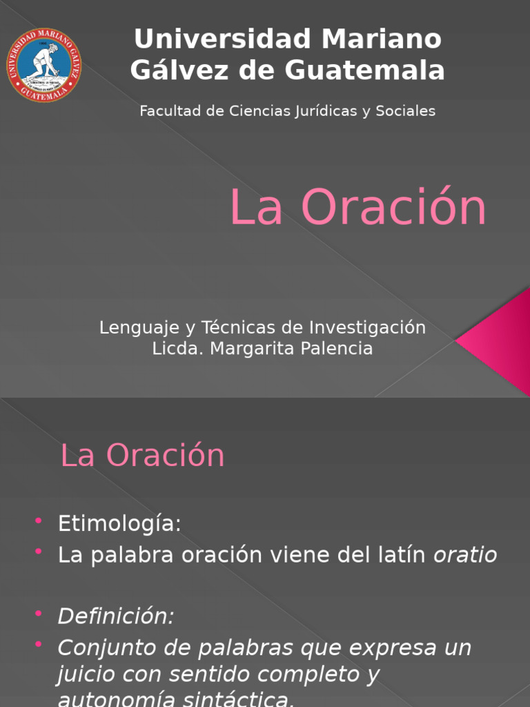Tipos y Estructura de la Oración | PDF | Asunto (gramática) | Predicado ...