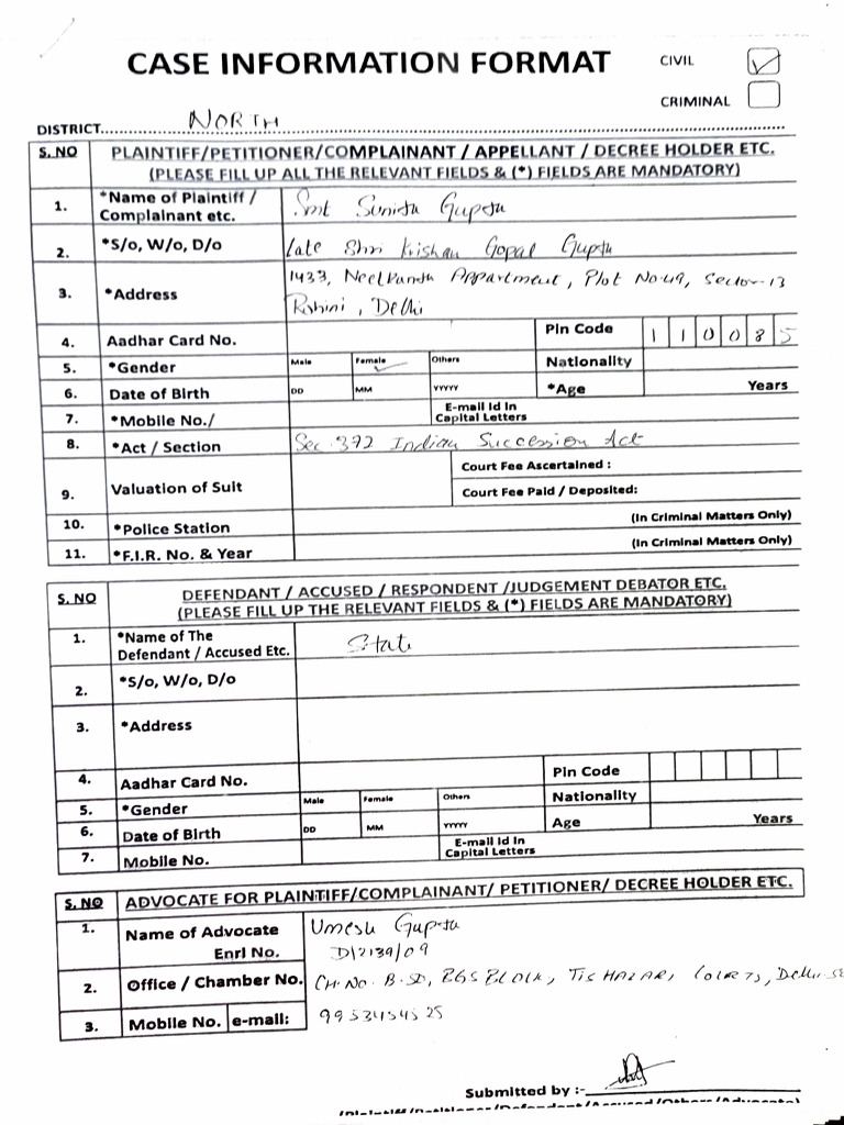 Succession Certificate Application Form | PDF | Public Law | Legal Concepts