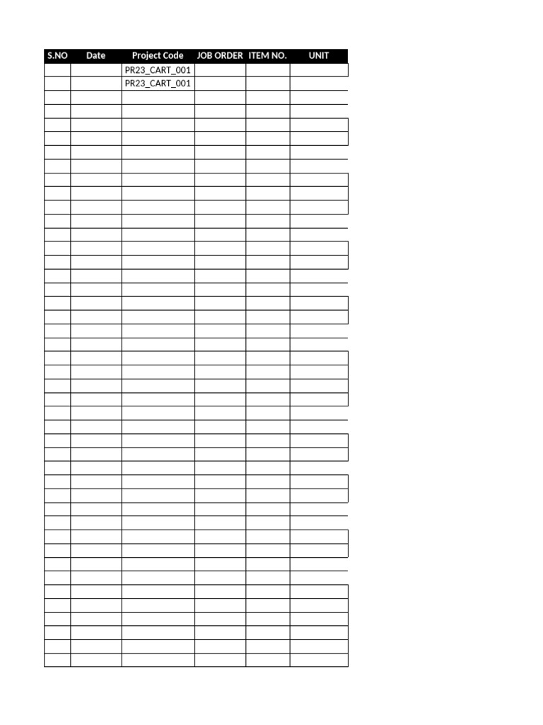 LOGS TEMPLATE | PDF