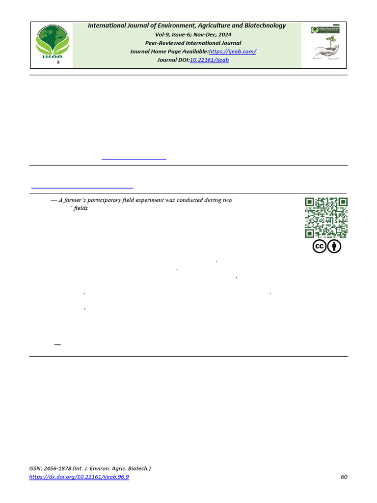 Efficacy of Nutrient Management in Bt Cotton | PDF | Fertilizer | Cotton