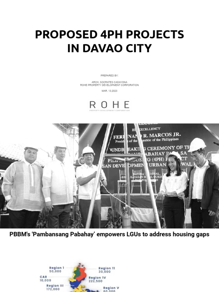 Proposed 4PH Housing Projects in Davao | PDF | Buildings And Structures
