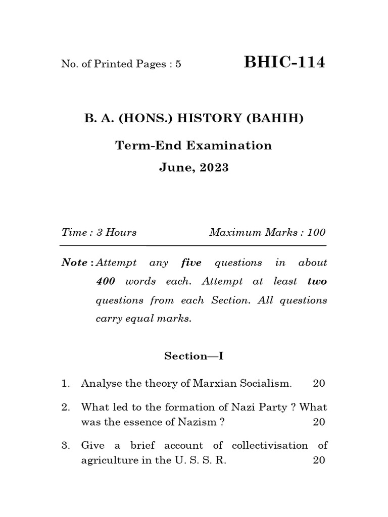 BHIC-114 Que Paper 2023 June @UpToDateWithUpdates | PDF | Liberal Arts ...