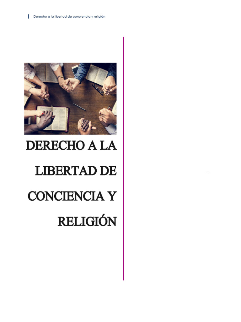 Derecho a la Libertad de Conciencia y Religión | PDF | Libertad de ...