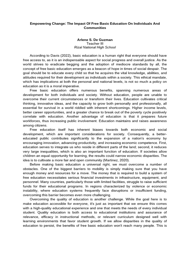 EMPOWERING CHANGE | PDF | Economic Inequality | Discrimination & Race ...