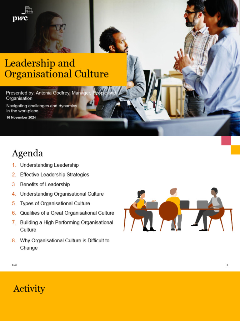 Leadership's Role in Organizational Culture | PDF | Organizational ...