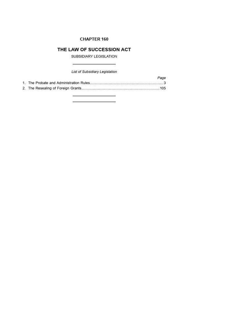 Probate and Administration Rules Overview | PDF | Probate | Will And ...