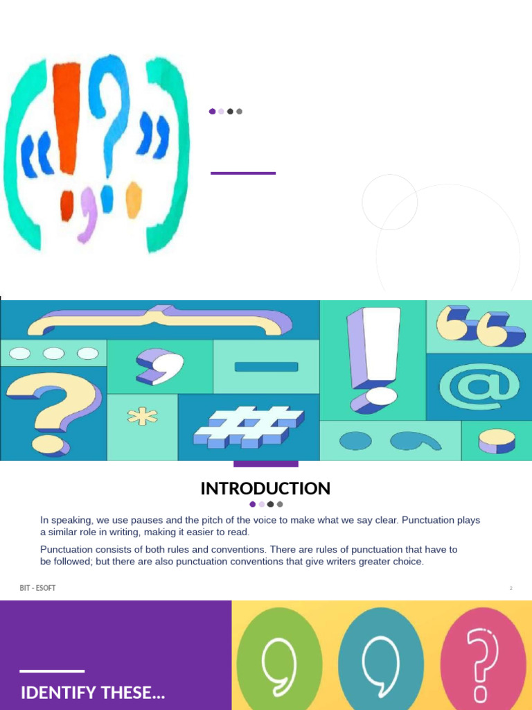 2 - Punctuations PPT Newest | PDF | Comma | Text
