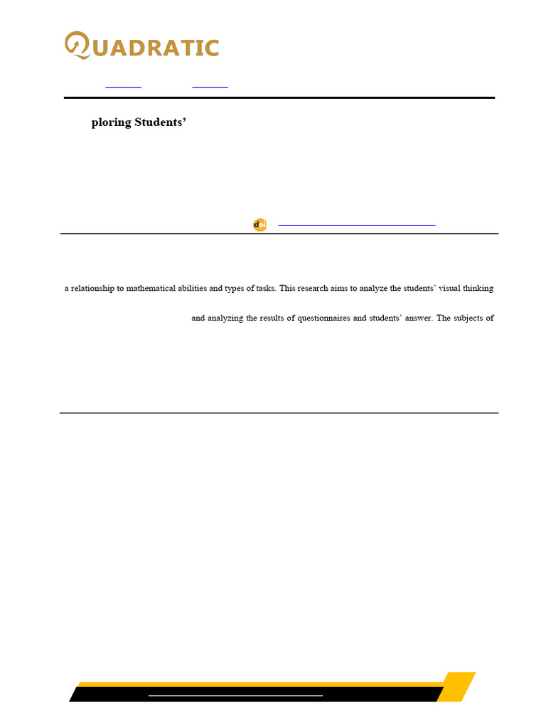 Visual Thinking in Sequence and Series | PDF | Thought | Visualization ...