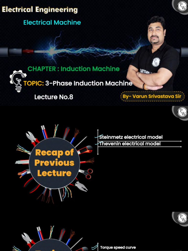 INDUCTION MACHINE 08 - Class Notes (By Varun Sir) | PDF