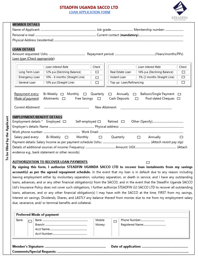 Loan Application 2023 New | PDF | Loans | Interest