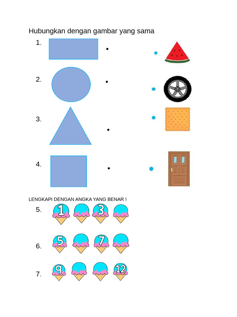 Latihan Olimpiade TK | PDF