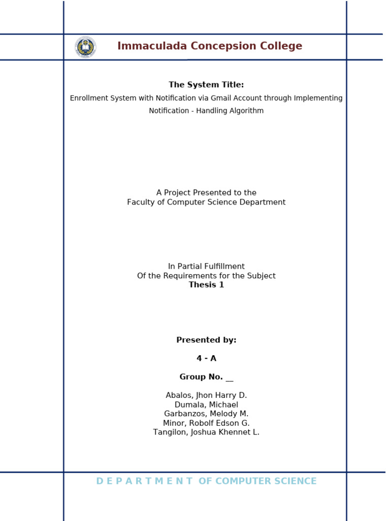 Thesis Format Chapter 1 3 | PDF | Computing | Computer Science