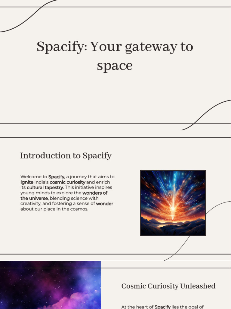 Spacify: Ignite India's Cosmic Curiosity | PDF