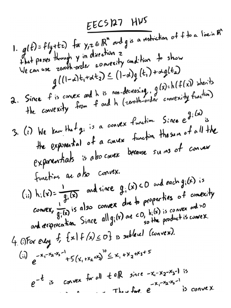 Eecs 127 HW5 | PDF