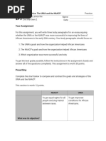 1.2.3 Practice - The UNIA and The NAACP (Practice)