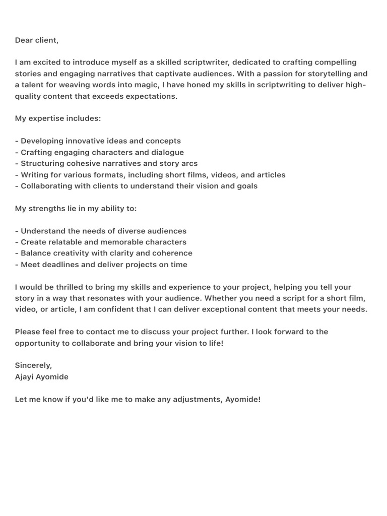 Dear Client | PDF | Career & Growth | Business