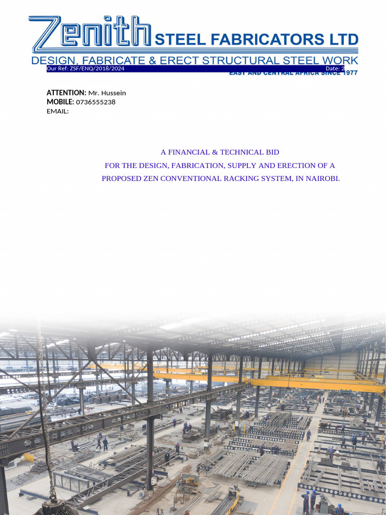 Quotation Fab Solution Quote Letter (V2.2a) 2014 2024 Light Duty Rack ...