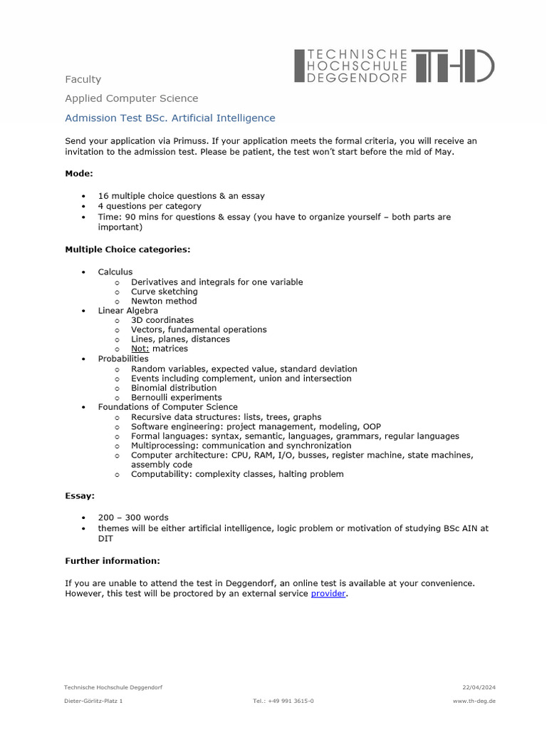Assessment Test Ain-B | PDF | Computers | Technology & Engineering