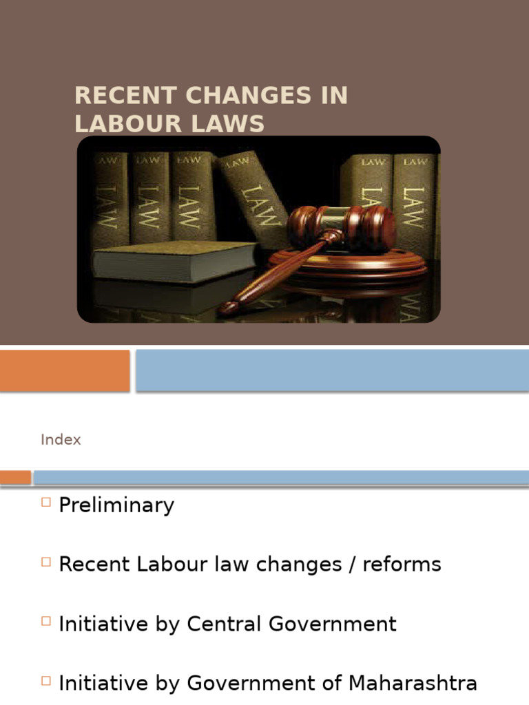 Recent Labour Law Reforms in India | PDF | Employment | Overtime