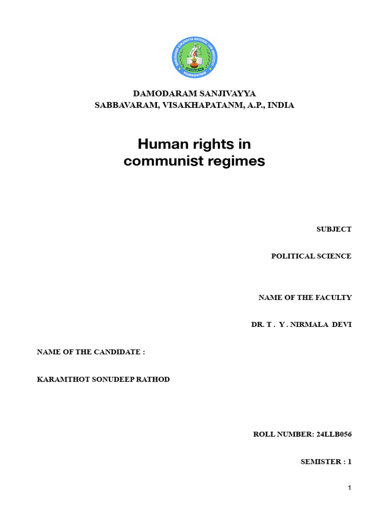 Human Rights in Communist Regimes | PDF | Communism | Maoism
