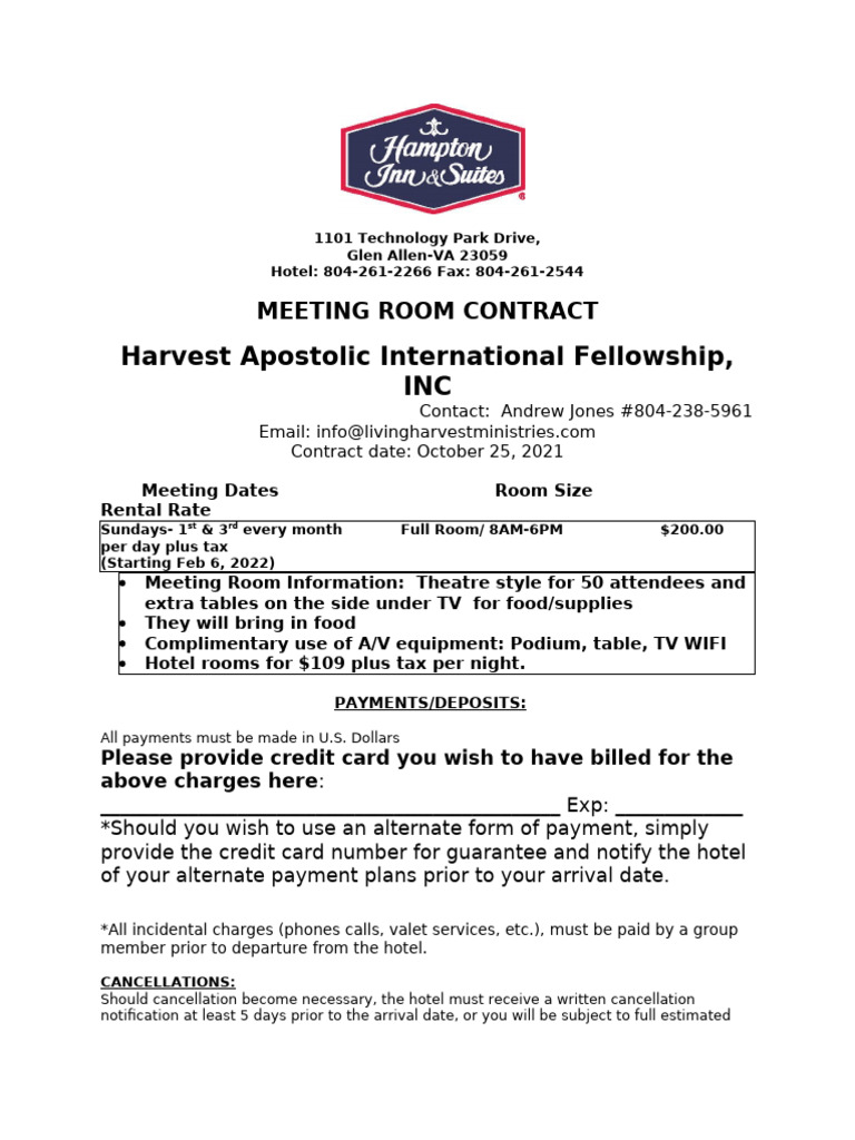 Harvest Fellowship Pdf