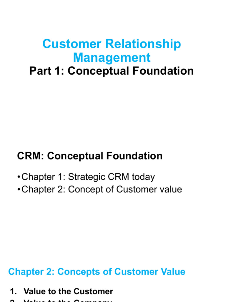 Understanding Customer Value in CRM | PDF | Employee Retention ...