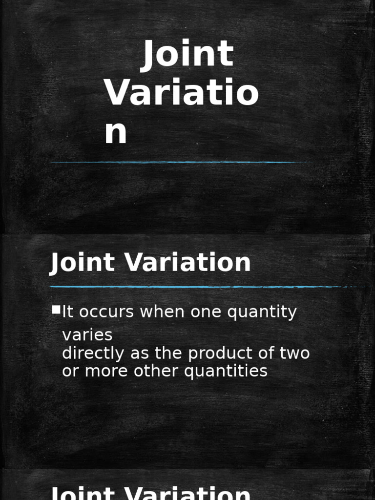 Joint and Combined Variation - PDF 20241119 181648 0000 | PDF | Gases ...