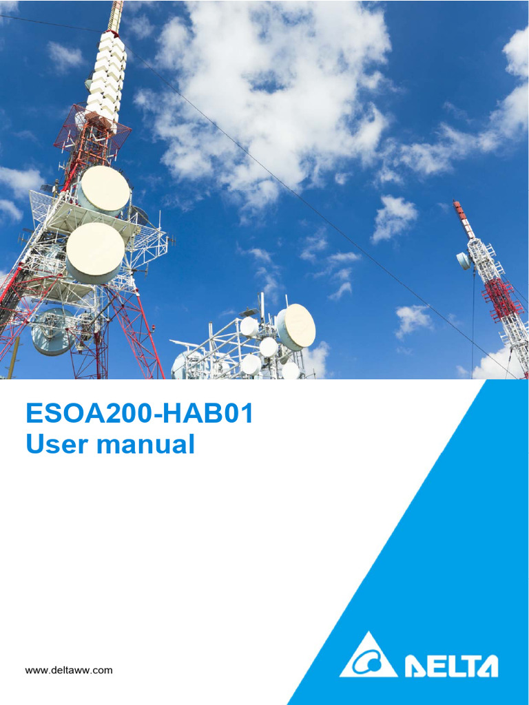 ESOA200-HAB01 User Manual Guide | PDF | Alternating Current | Rectifier