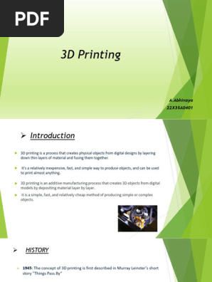 3D Printing