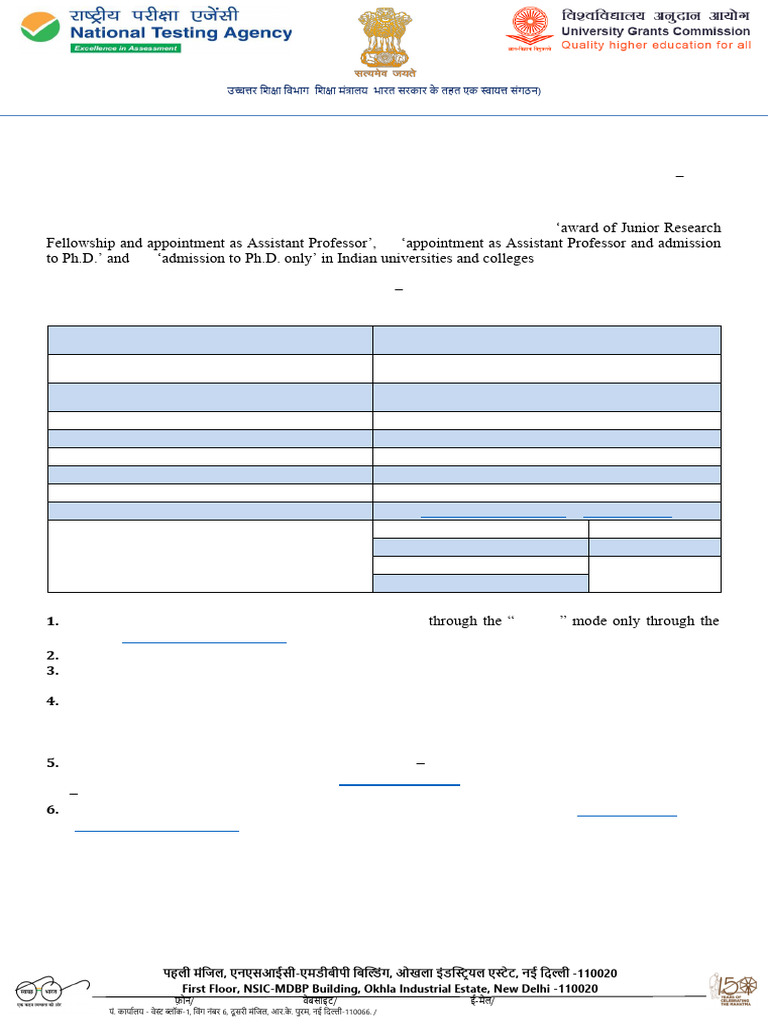 UGC-NET Dec 2024 Application Open | PDF