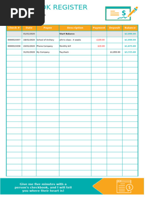 Checkbook Register 01 TemplateLab.com